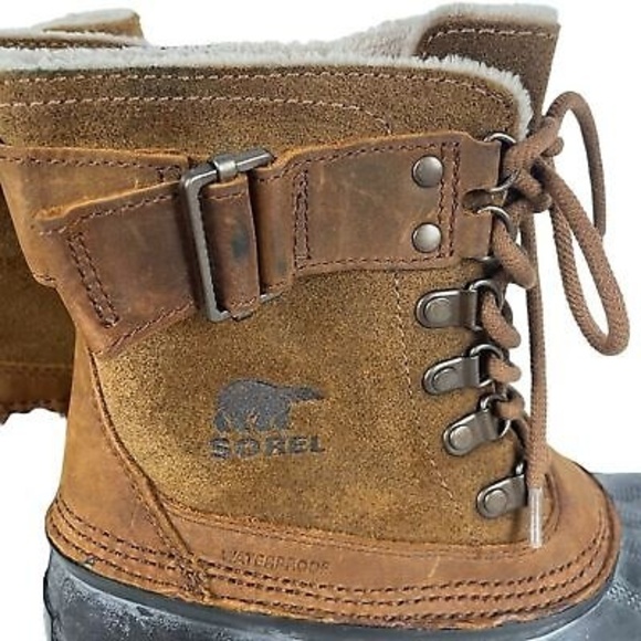 Sorel Winter Fancy Lace II Boot Water Proof Rubber Leather Women Size 6.5‎ - Picture 10 of 16